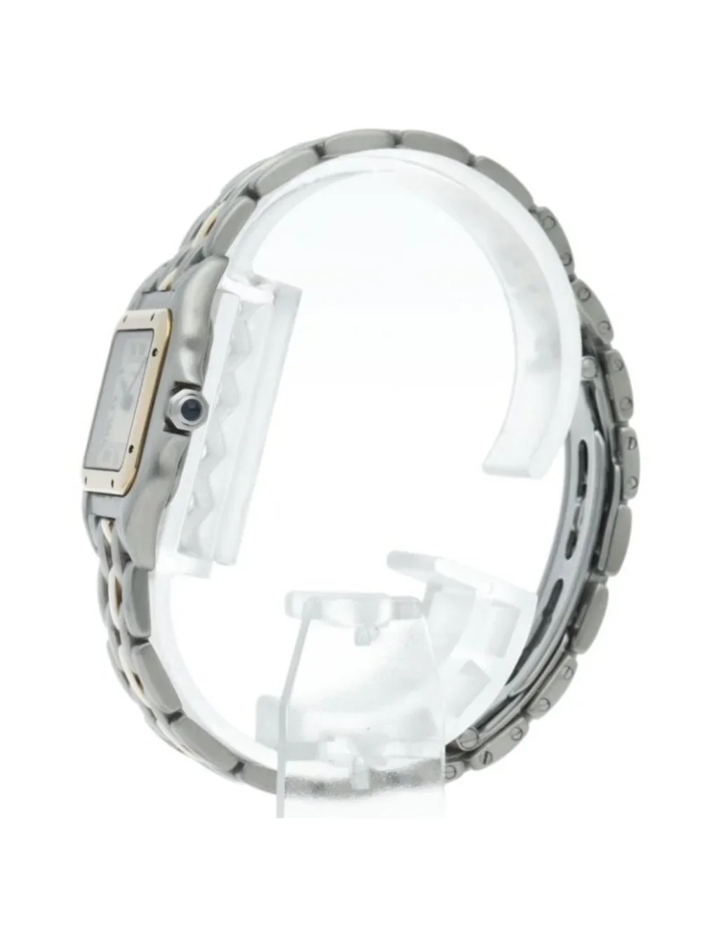Cartier Panthere SM Watch 1 Row Box 18k Yellow Gold SS Silver Polished